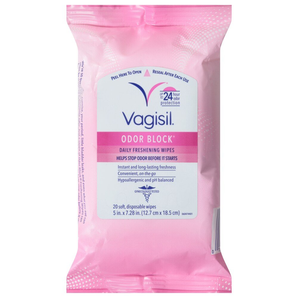 Vagisil Odor Block Wipes 20ct - Sterling Distributors
