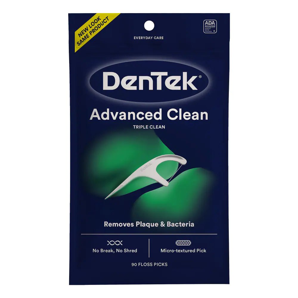 Dentek Triple Clean Advanced Clean Floss Picks 90ct - Sterling Distributors