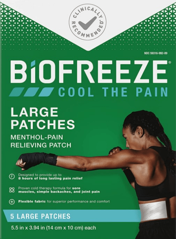 Biofreeze Large Patch 5ct - Sterling Distributors
