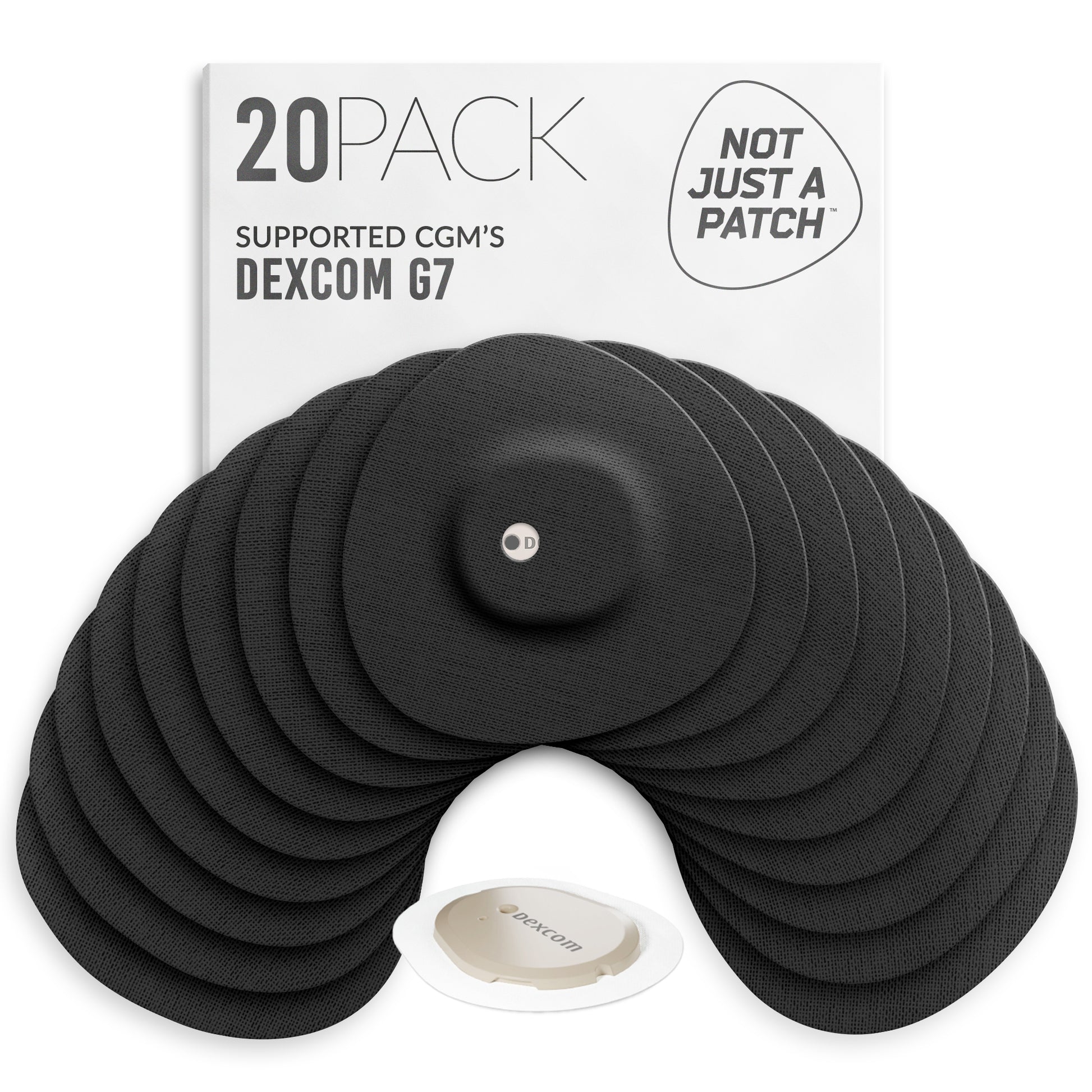 Not Just a Patch Original Patches Dexcom G7 Black - Sterling Distributors