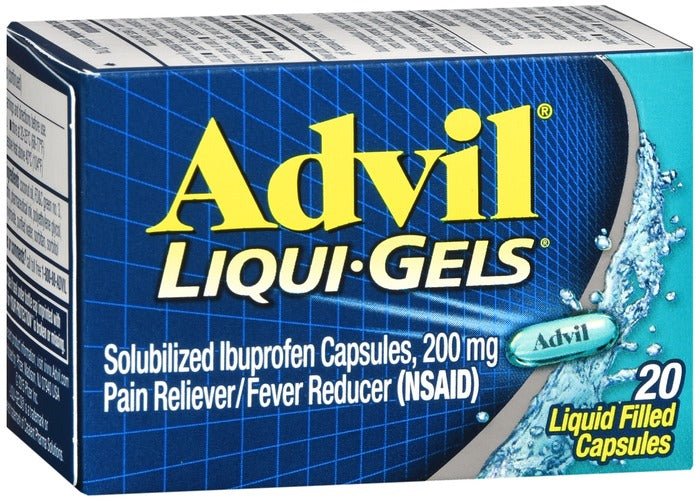 Advil Ibuprofen Pain Reliver/Fever Reducer 200mg Liqui - Gel Minis 20ct Case of 3 - Sterling Distributors
