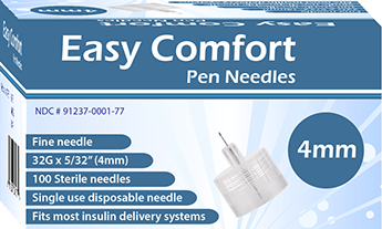 EasyComfort Pen Needle 32g 4mm - Sterling Distributors