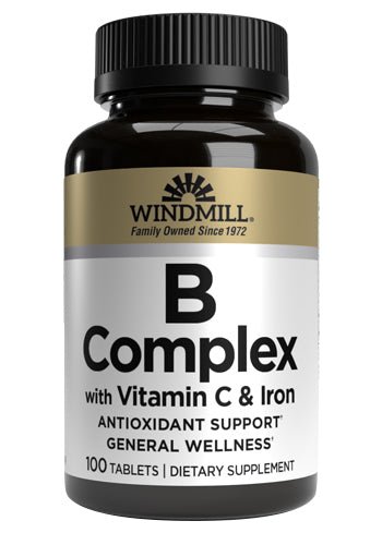 Windmill B Complex with C & Iron Tablets - Sterling Distributors
