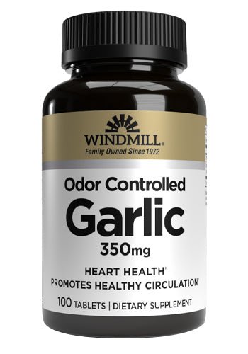 Windmill Garlic 350 mg Odor - Controlled Tablets - Sterling Distributors