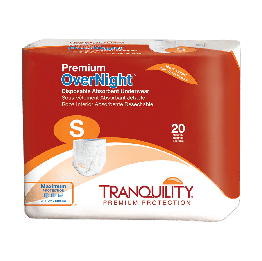 Tranquility Small Premium Overnight DAU Underwear (Case of 80) - Sterling Distributors