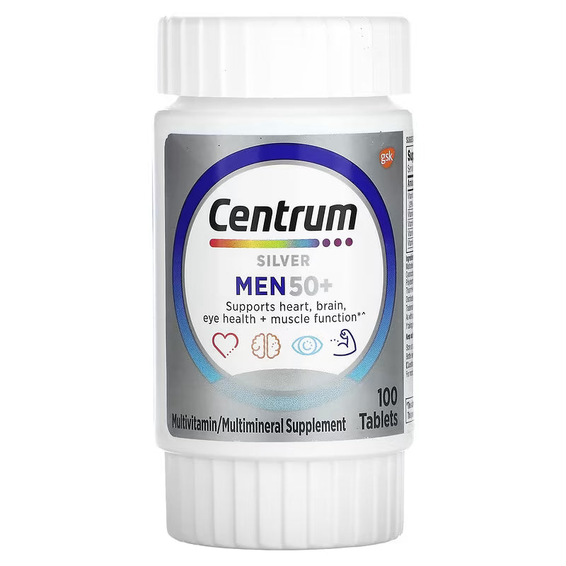 Centrum Silver Multivitamin/Multiminerals Men 50+ Tablets 100 Ct
