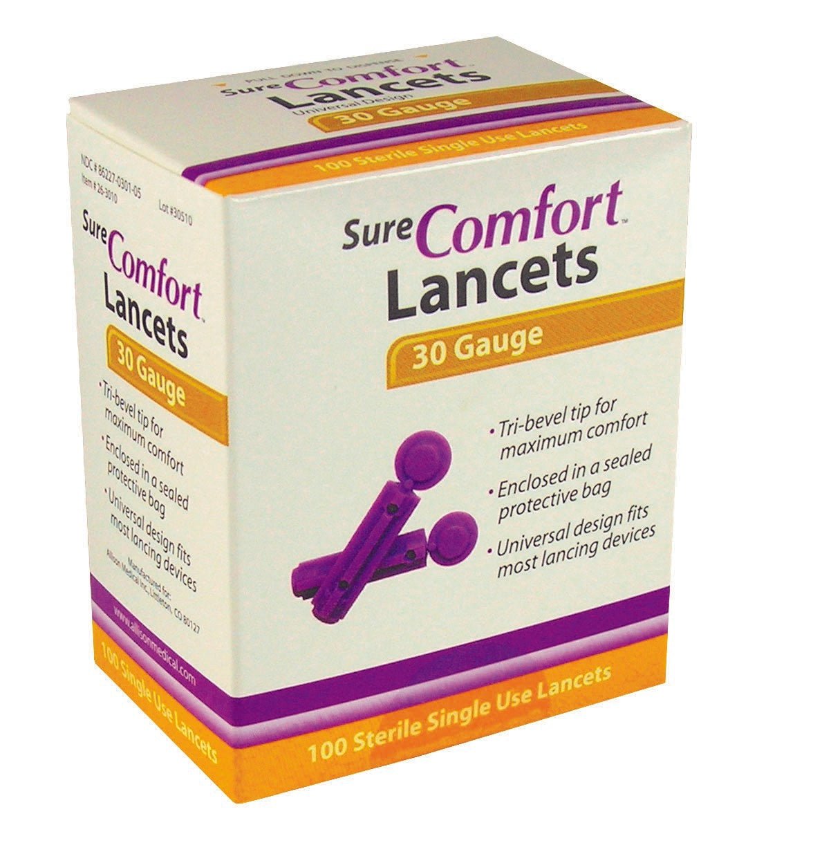 Allison Medical SureComfort Lancet 28G - Sterling Distributors