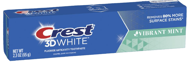 Crest 3D White 2.3oz Vibrant White Case of 6 - Sterling Distributors