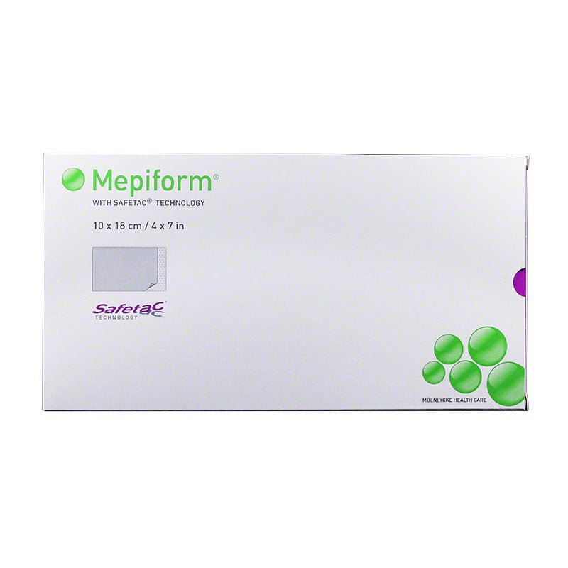 MONLYLCKE Mepiform Safetec Self Adherent Soft Silicone Dressing 4in x 7in Thin Flexible - Sterling Distributors