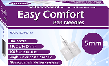 Easy Comfort Pen Needle 31g 5mm - Sterling Distributors