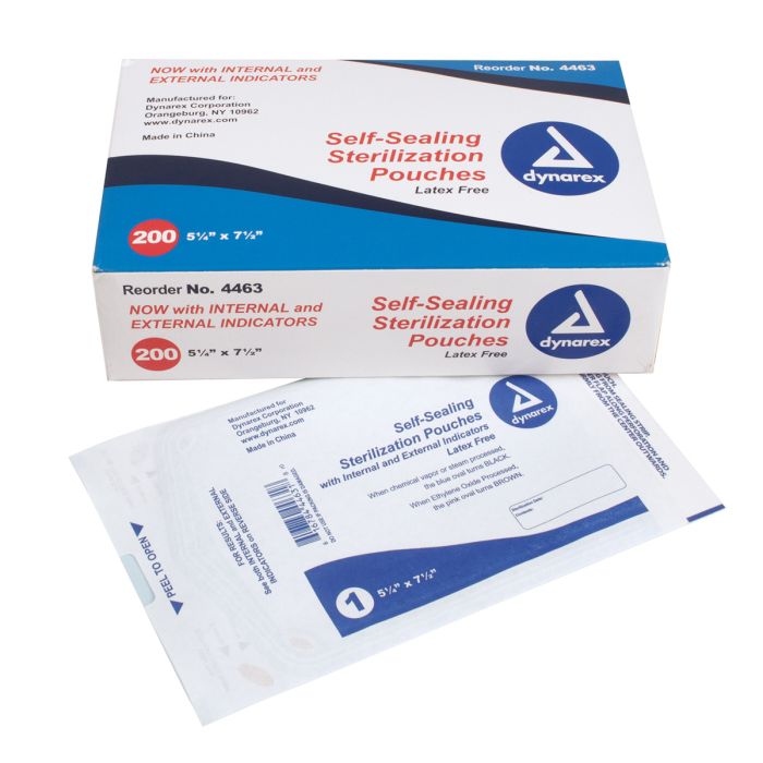 Sterilization Pouches, 5.25" x 7.5", 12/200/cs - Sterling Distributors