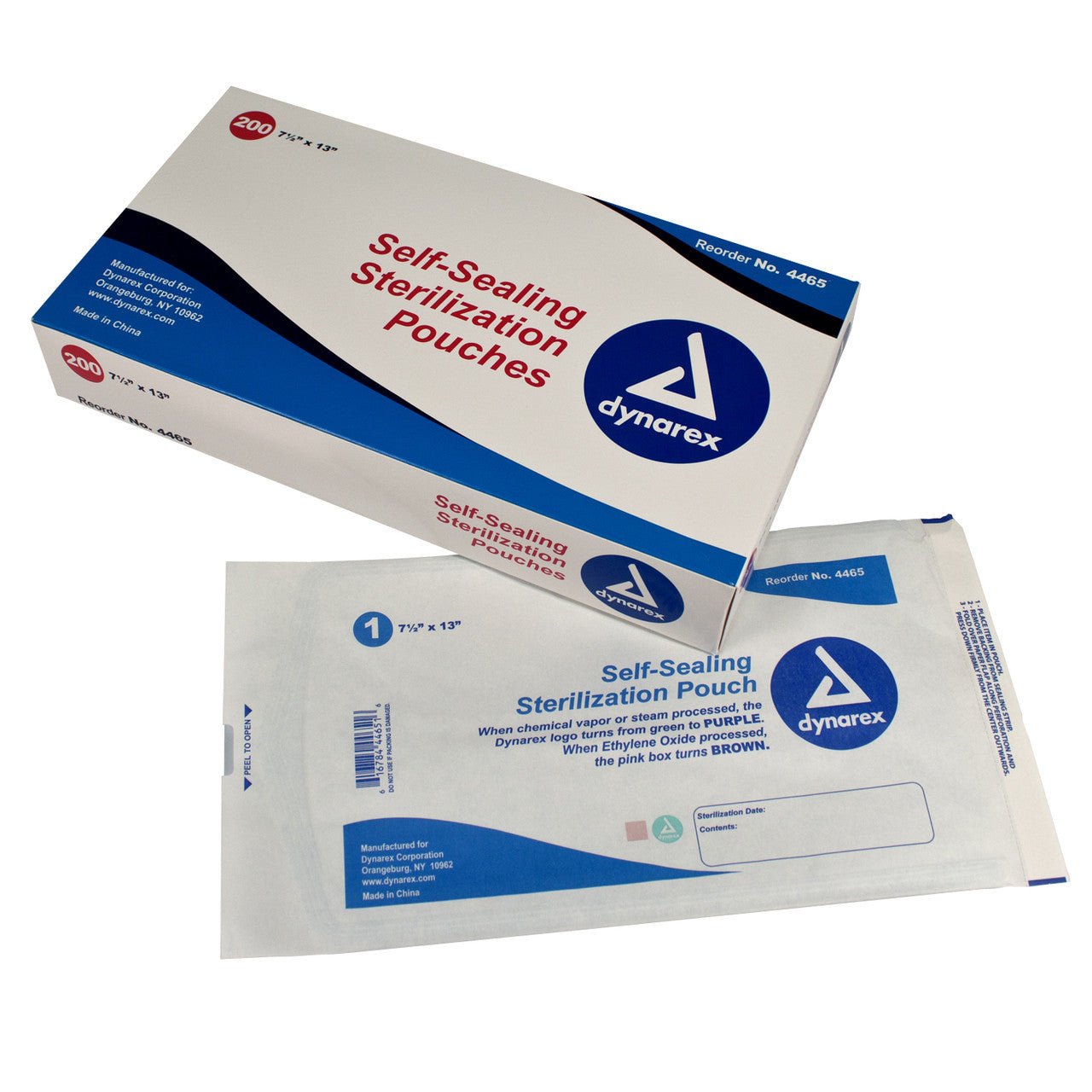 Sterilization Pouches, 7.5" x 13", 5/200/cs - Sterling Distributors