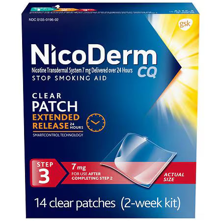 Nicoderm Nicotine Patch 7MG