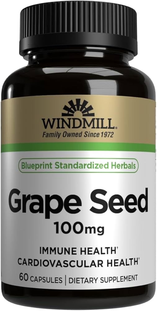 Windmill Grape Seed 100 mg Capsules - Sterling Distributors
