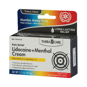 TheraCare Non - Greasy Lidocaine + Menthol Cream - Sterling Distributors