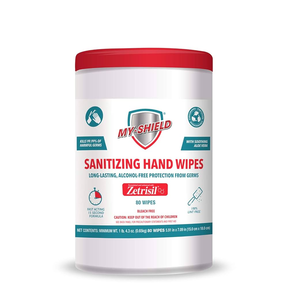 My - Shield Sanitizing Hand Wipes 80ct - Sterling Distributors