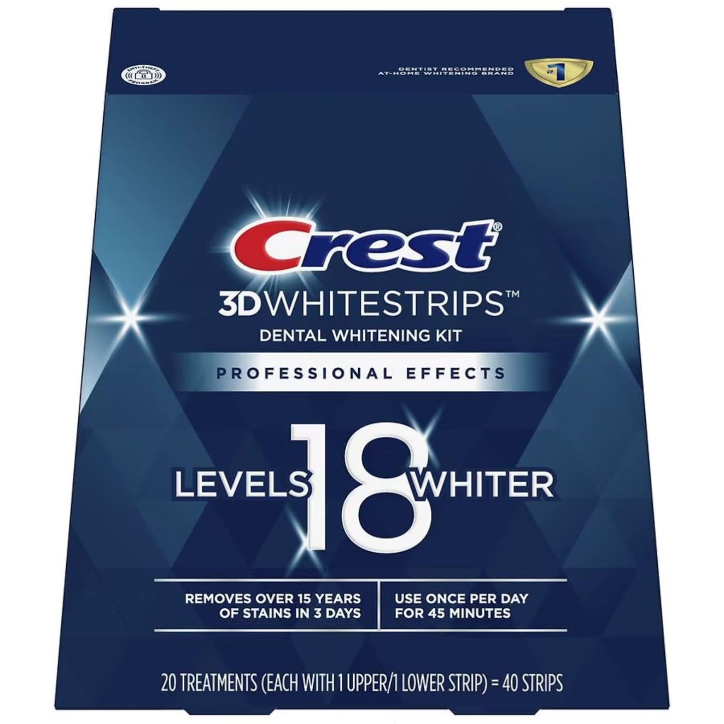 Crest 3D White Strips Kit Professional Effects 20 Strips - Sterling Distributors