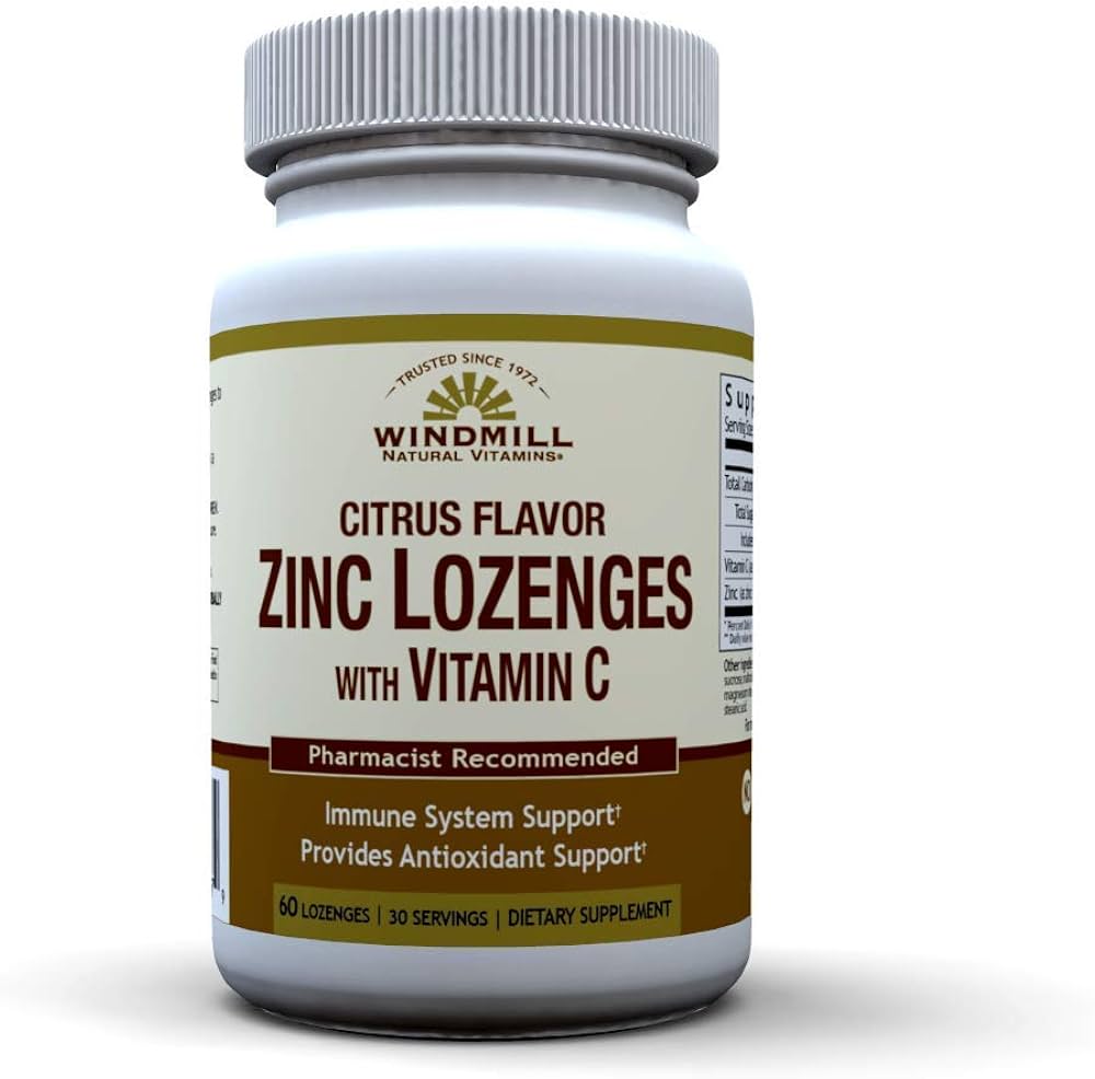 Windmill Zinc Lozenges with C Citrus Flavor - Sterling Distributors