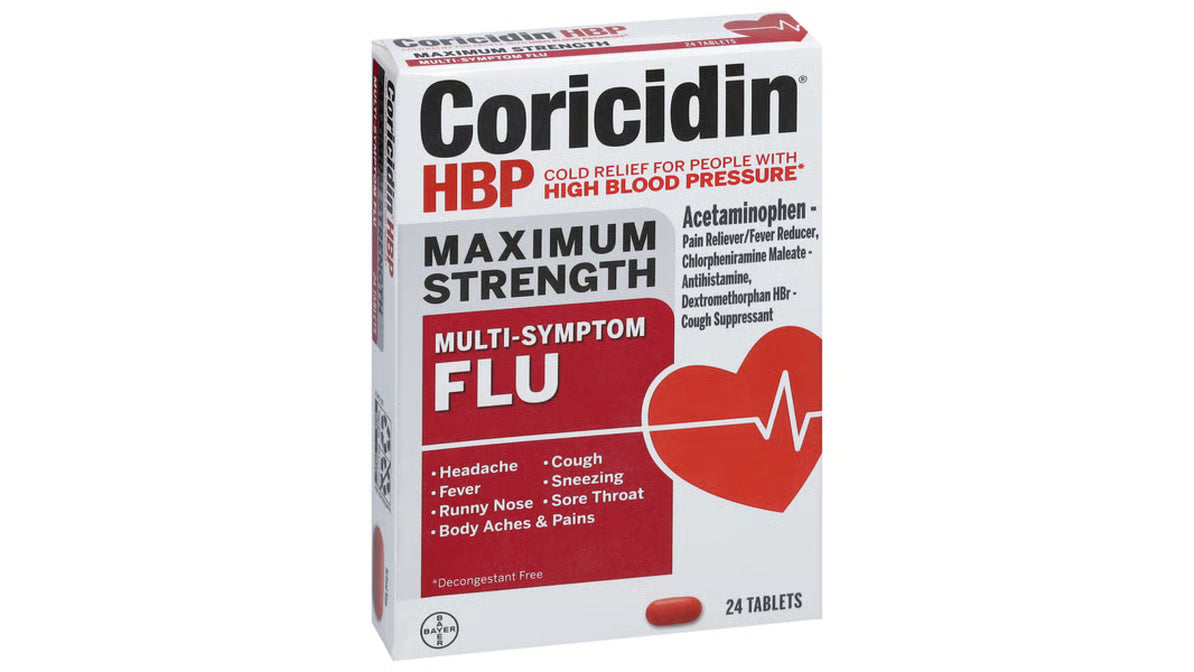 Coricidin Max Strength Multi Symptom Flu 24ct Tablets