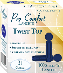 ProComfort Twist Top 31G Lancet - Sterling Distributors
