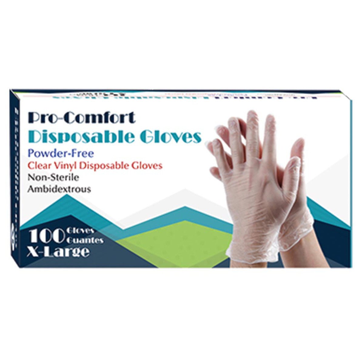 ProComfort Vinyl Disposable Vinyl Gloves X - Large - Sterling Distributors