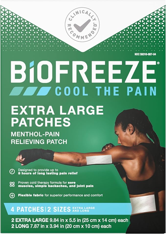 Biofreeze X - Large Patch 4ct - Sterling Distributors