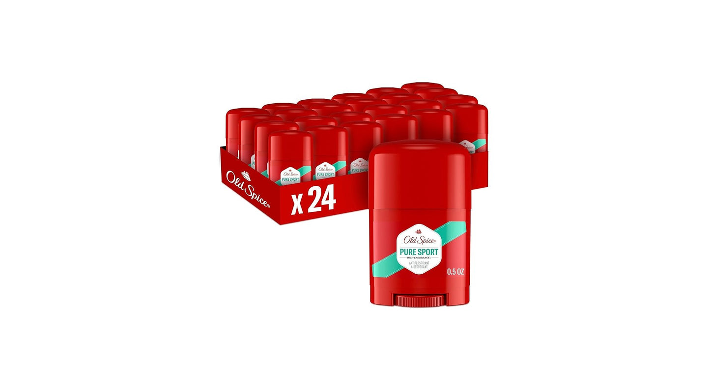 Old Spice - Antiperspirant & Deodorant Pure Sport 0.5 oz - 24 Pack - Travel Size - Sterling Distributors