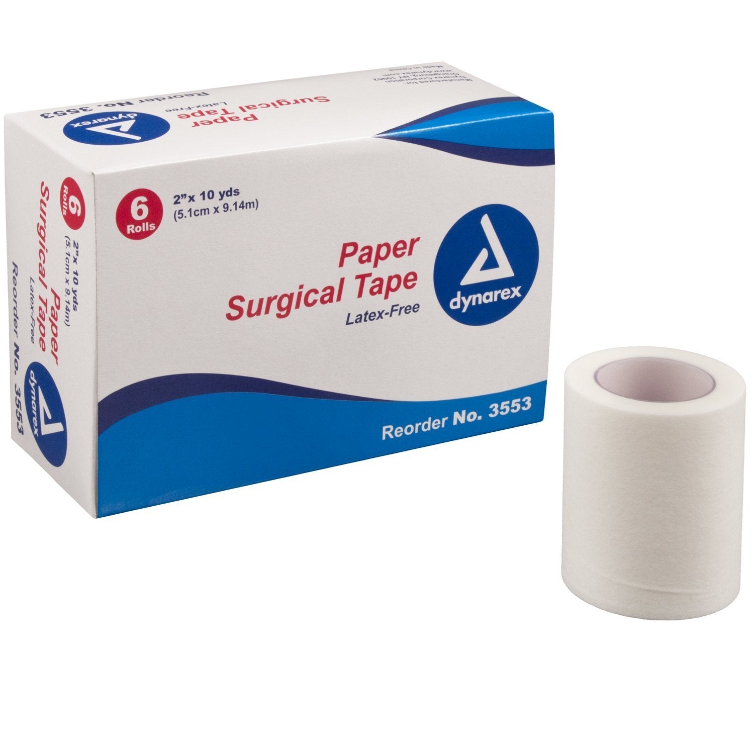 Dynarex Surgical Paper Tape 2in x 10 yd 6 per box - Sterling Distributors
