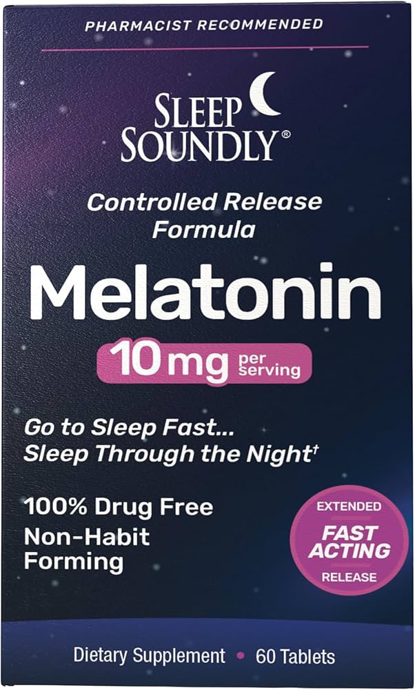 Sleep Soundly Melatonin 10 mg. Tablets - Sterling Distributors