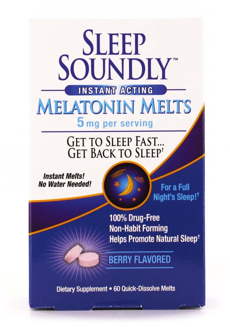 Sleep Soundly Melatonin 5 mg. Quick Melts - Sterling Distributors