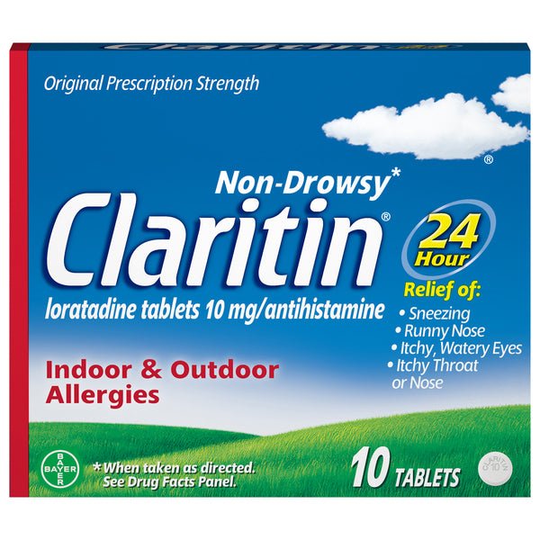 Claritin 10mg 24 Hour tablet 10ct Case of 12 - Sterling Distributors