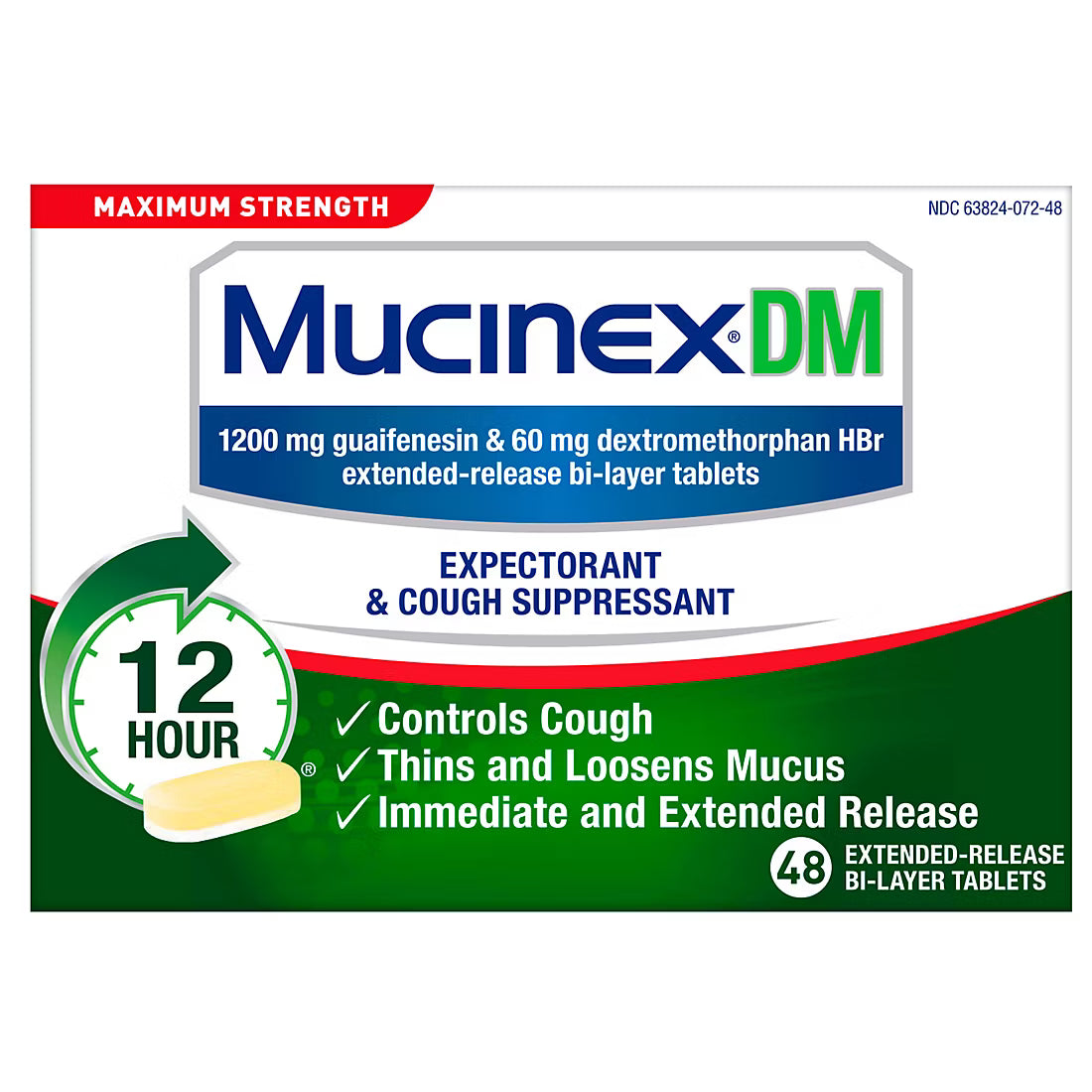 Mucinex DM Max Strength Tablet 48ct