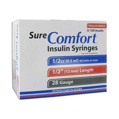 SureComfort Insulin Syringes - Sterling Distributors