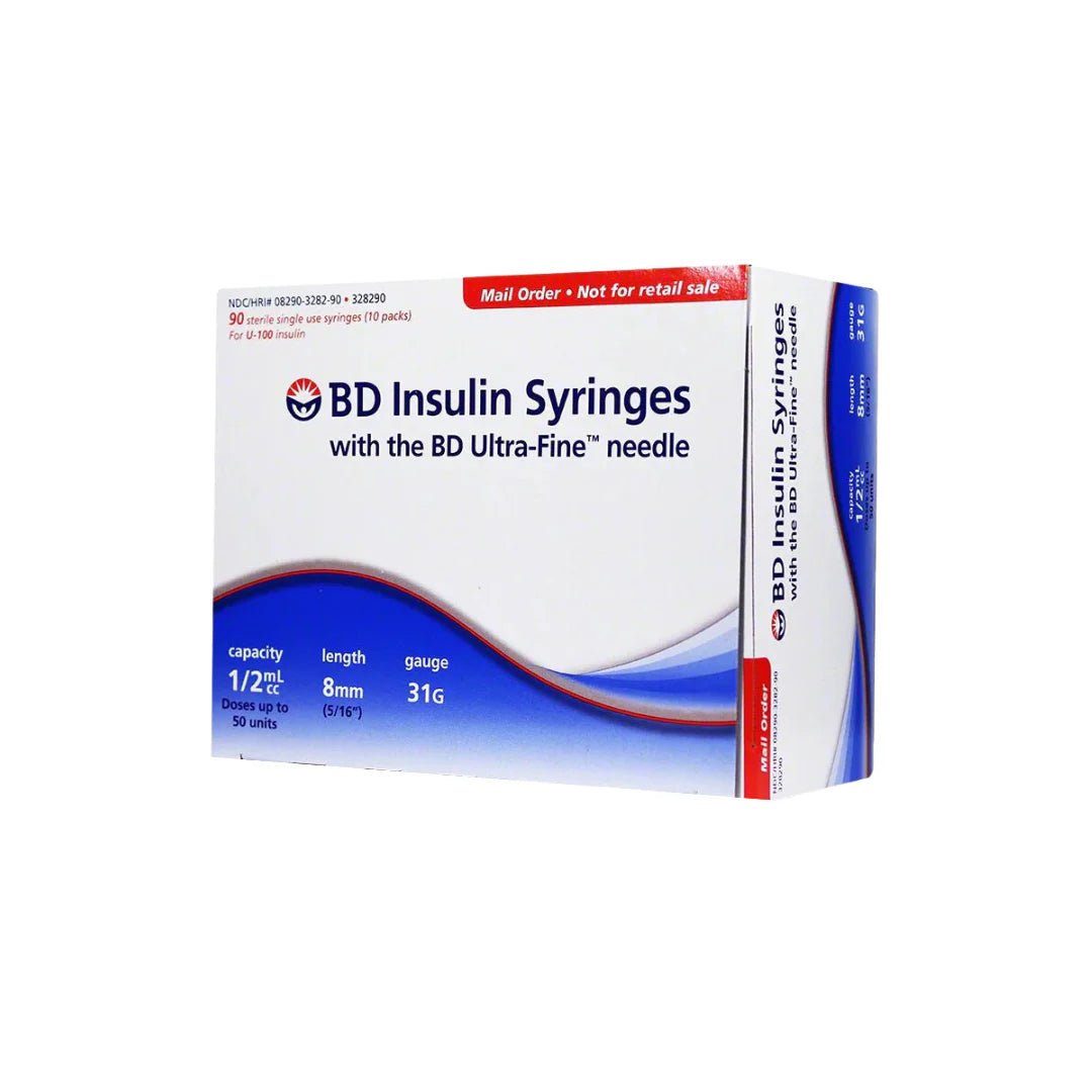 BD Ultra - Fine Insulin Syringe 0.5cc 30g x 12 - 7/10mm - Sterling Distributors