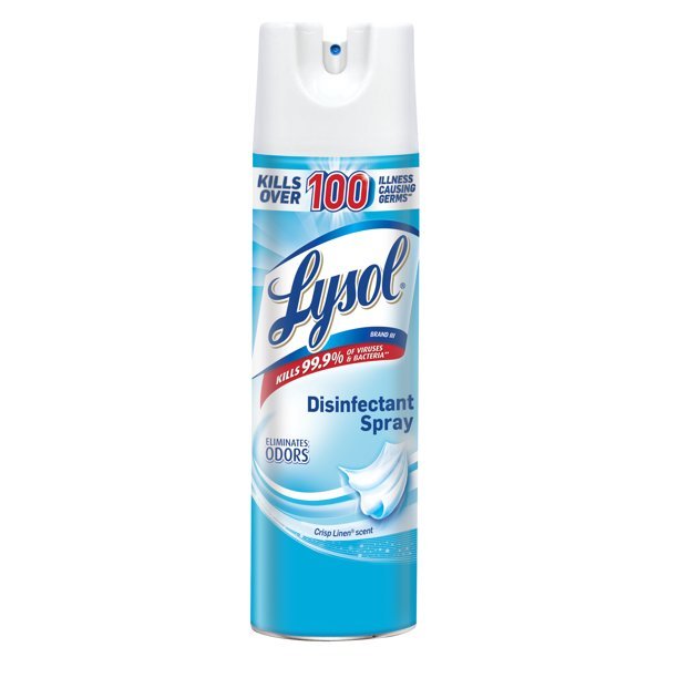 Case of 12 Lysol Disinfectant Spray Crisp Linen Scent 19oz - Sterling Distributors