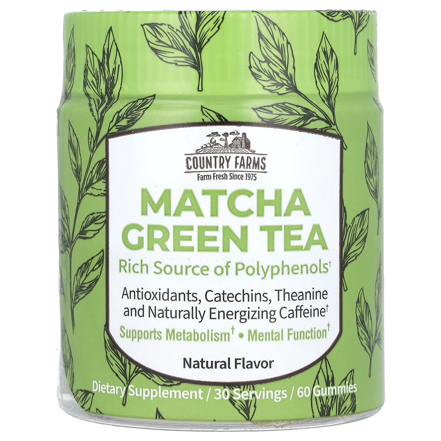 Country Farms Matcha Green Tea - Natural Gummies
