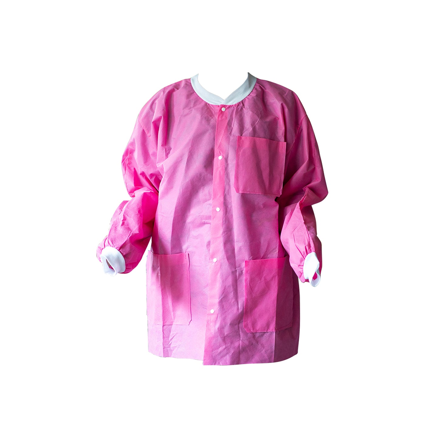 Dynarex Lab Jackets Medium Pink PK of 10 - Sterling Distributors