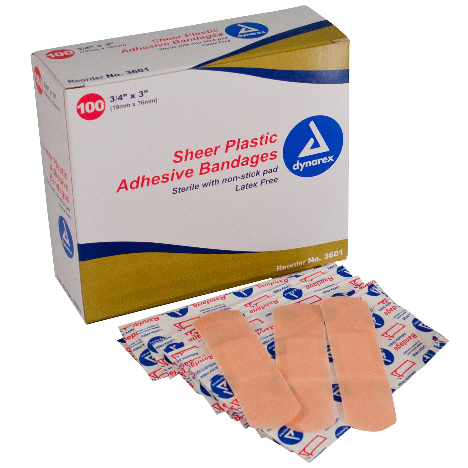 Dynarex Sheer Plastic Adhesive Bandage - Sterling Distributors