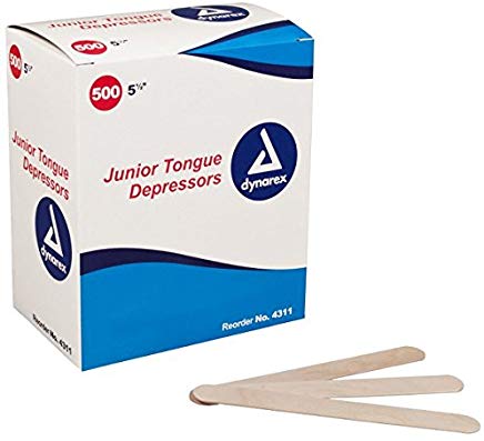 Tongue Depressors Wood Non - sterile Junior 5 1/2in 10/500/Cs - Sterling Distributors