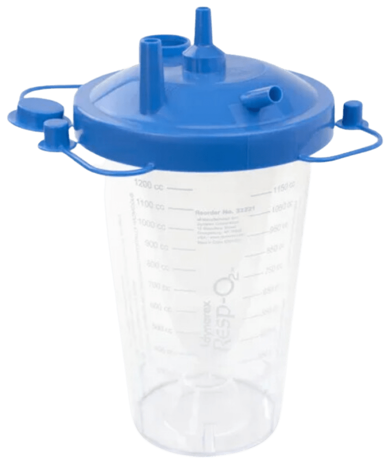 Suction Canister (Hi - Flow) W/Lid 1200cc - Sterling Distributors