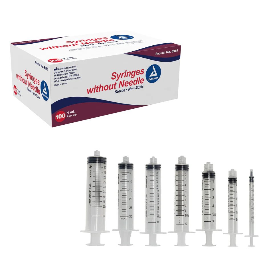 Dynarex Syringe 20g 3cc 1in Bx/100 - Sterling Distributors