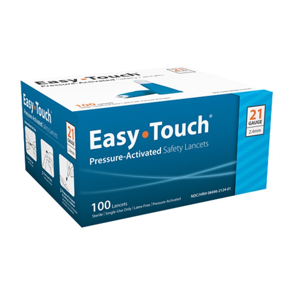 EasyTouch Pressure Activated Safety Lancets 21G - Sterling Distributors