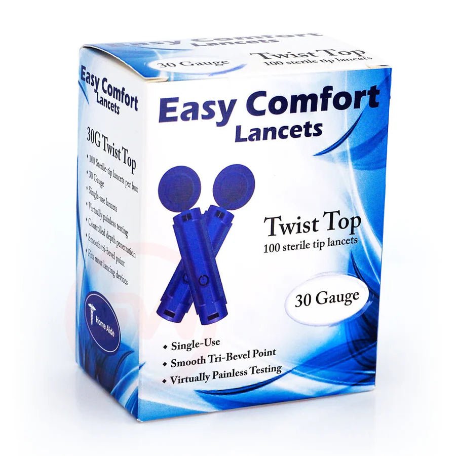 EasyComfort 30g Twist Top Lancets 100/Bx - Sterling Distributors