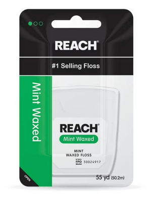 Reach Mint Waxed Dental Floss 55 yd - Sterling Distributors