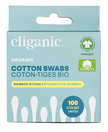 Cliganic Organic Cotton Swabs 100 ct - Sterling Distributors