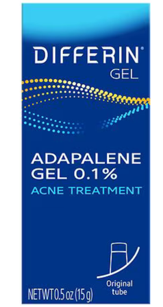 Differin Adapalene Gel 0.1% Acne Treatment 0.5 oz
