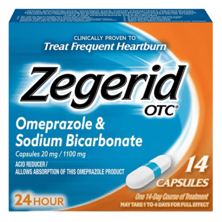 Zegerid Acid Reducer 20 mg Capsules 14ct