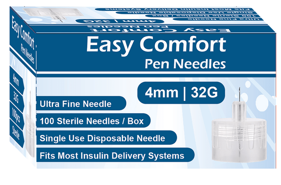 EasyComfort Pen Needle 32g 4mm 100ct - Sterling Distributors