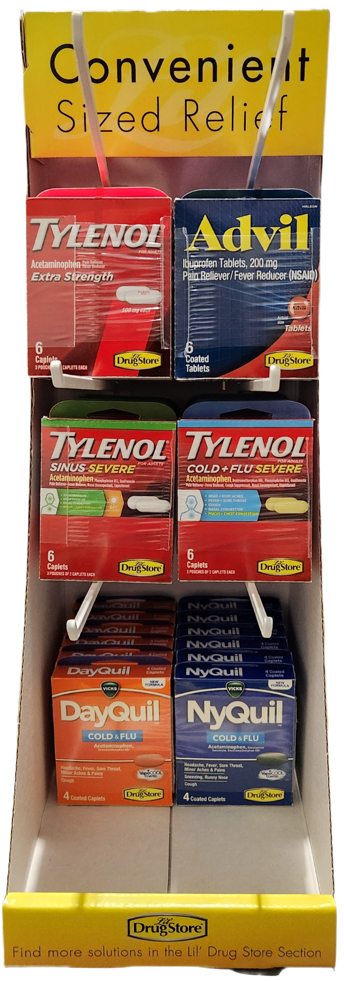 Lil Drug On-The-Go Cold Counter Display 72 pc