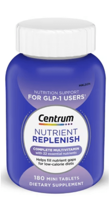 Centrum Nutrient Replenish Multivitamin Caplets for GLP - 1 Users - 180ct - Sterling Distributors